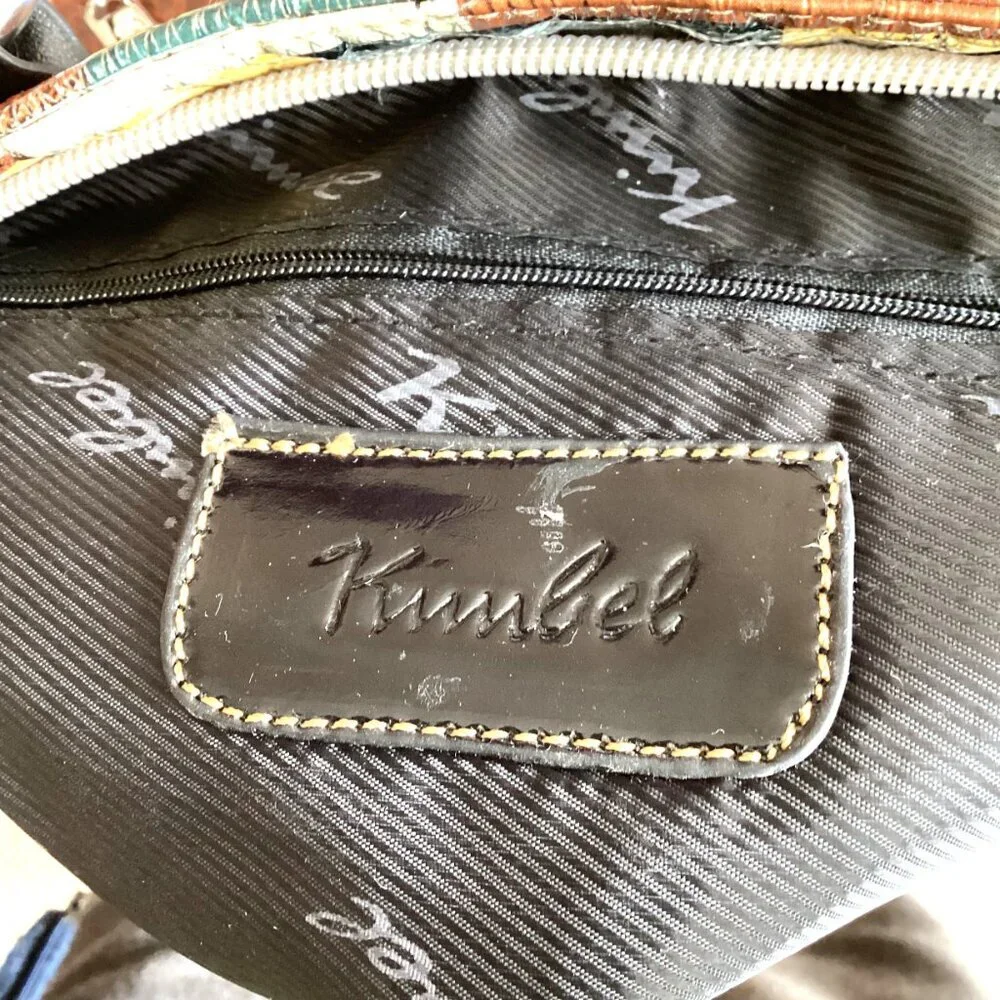 Kimbel Women’s Purse Shoulder Bag Handbag Vinyl Multicolor Y2K Retro - Picture 9 of 9